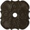 Ekena Millwork Flower Ceiling Medallion (Canopies up to 6 1/4"), 29"OD x 3 5/8"ID x 1 3/8"P, Stone Hearth Crackle CM29FWSHC - alternate 1